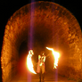 Twin Fire Scythes in Tunnel