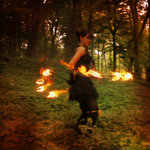 Fire Dancer in the Woods by MD-Arts