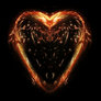 Heart glowing with love