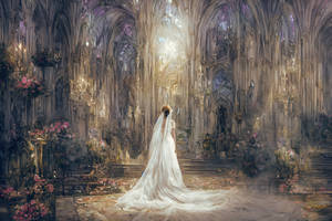 Bride in a Gorgeous Cathedral
