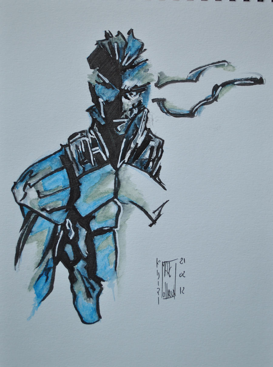 Solid Snake China ink