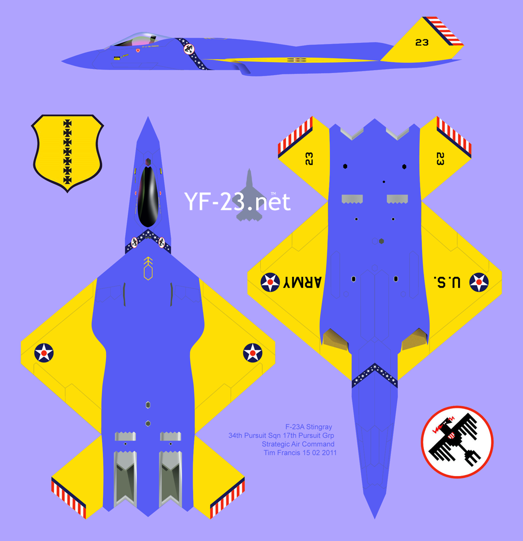 Northrop F-23A USAAF concept