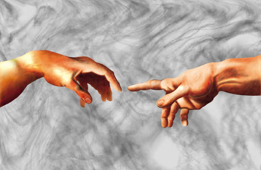 Hands of Adam and God