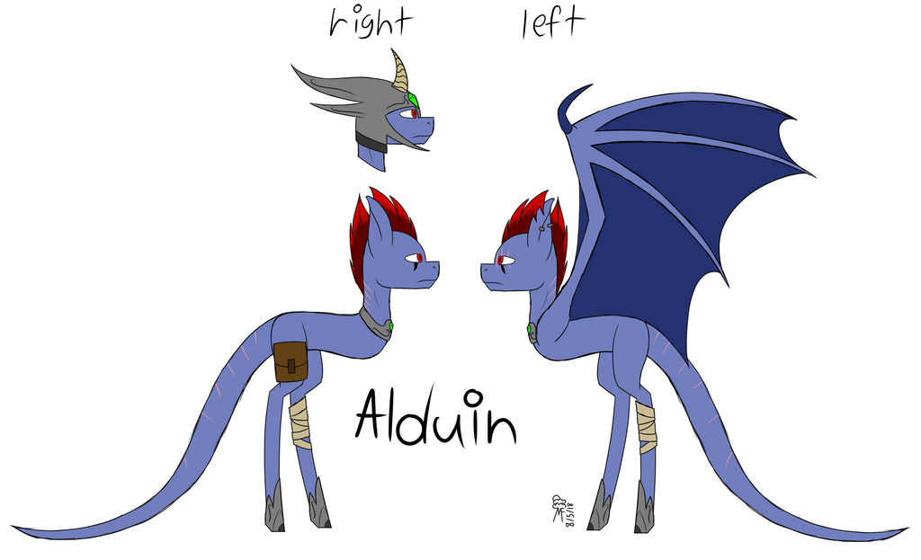 Alduin Ref by StarLightRides on DeviantArt