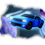 Dodge Challenger In Space +speedpaint