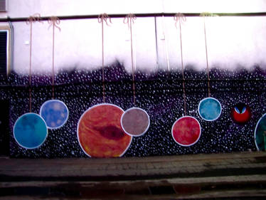 Planets hanging from a String