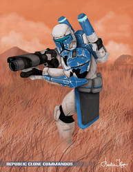 Star Wars Republic Commando HOPE Squad (Blue)