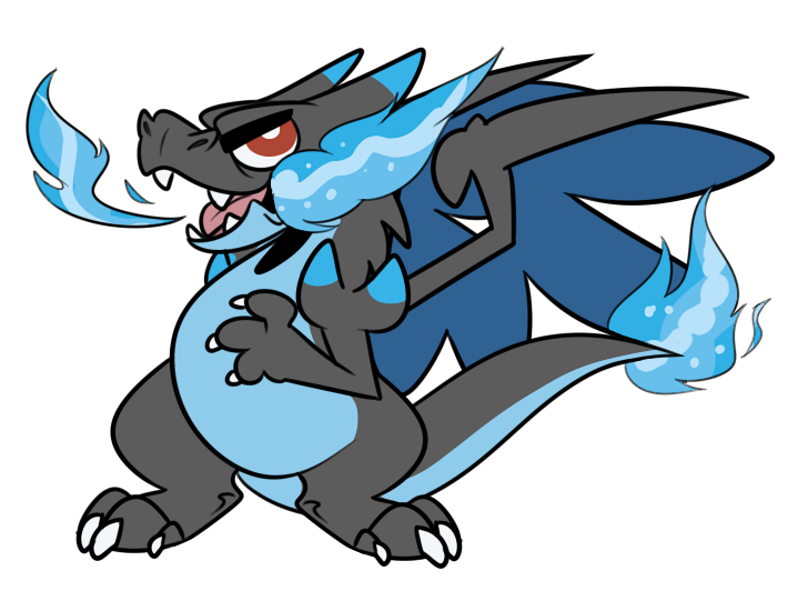 Doodle: Mega Charizard X by BipolarWolfy on DeviantArt