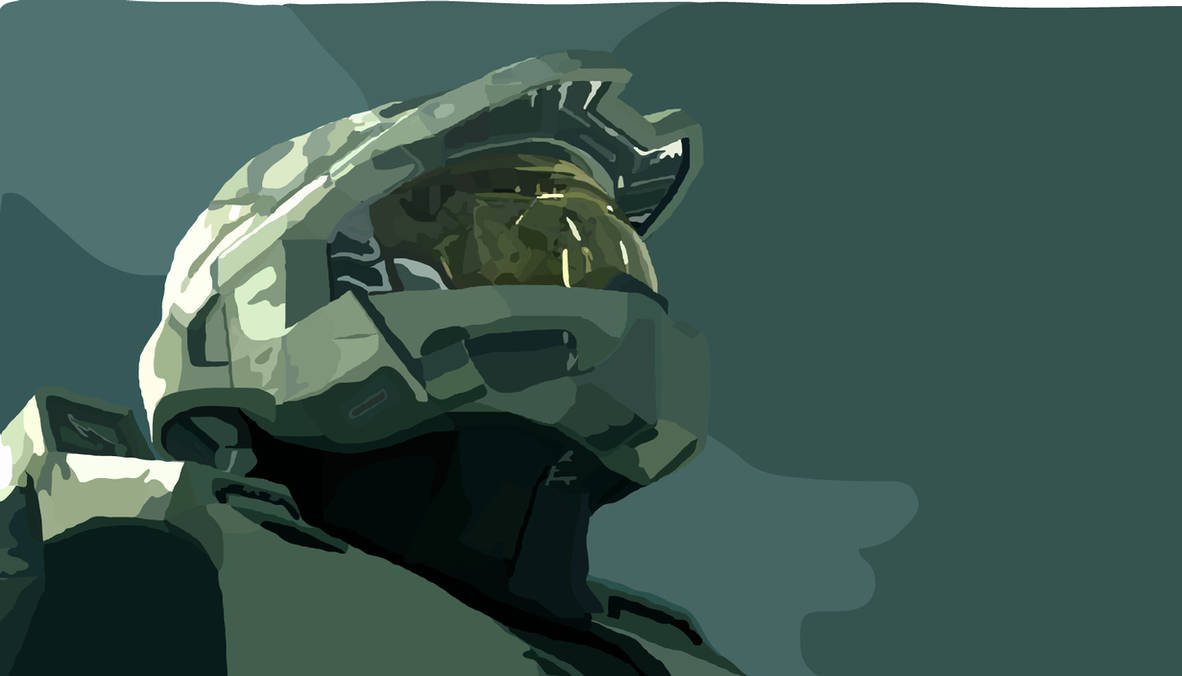 Master Chief Vector Potrait by TheArgoNinja on DeviantArt