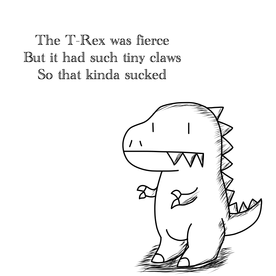 Vacation Haiku - The T-Rex