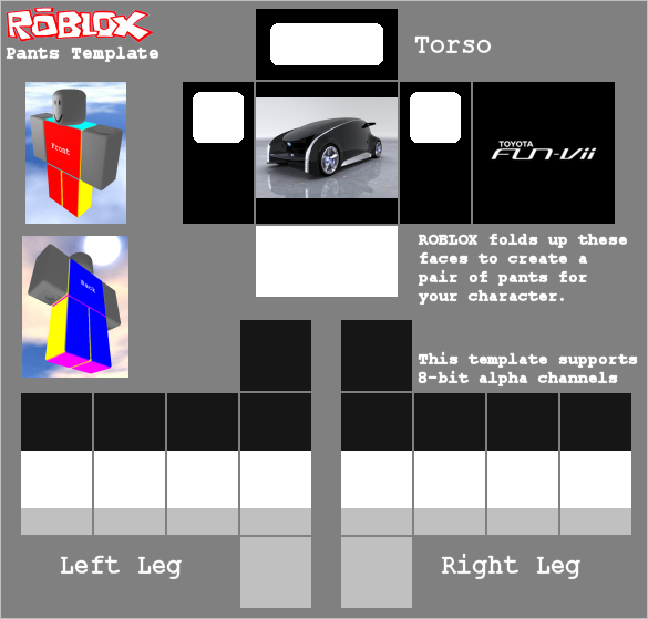 Pants Roblox Body Template