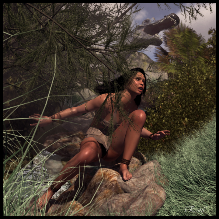 Adrea on Dino Island