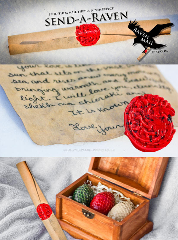 Send-A-Raven with RavenMail Handwritten Scrolls by 3direwolfmoon on ...