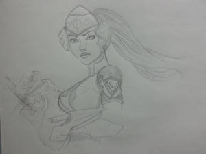 Widowmaker Sketch - Overwatch