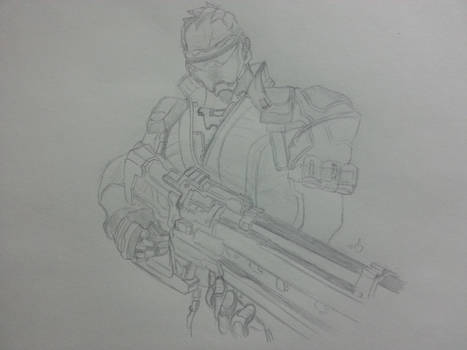 Soldier: 76 - Overwatch Sketch