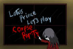 Lotus Prince: Let's play Corpse Party title card by Roler42