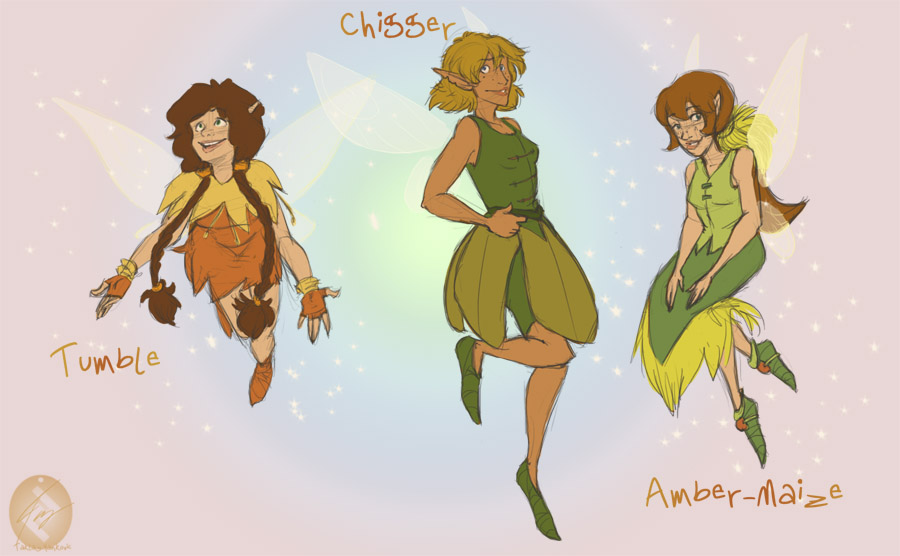 Fairy Fan Character Trio