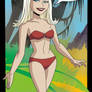 Gwen Stacy in the Savage Land by Glee-Chan