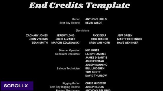Finding The Best End Credits Template In Usa by scrollx1 on DeviantArt