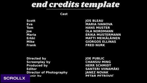 Layout Animation Credits Deviantart How to Create End Credits That Stand Out: Top Tips by scrollx1 on ...