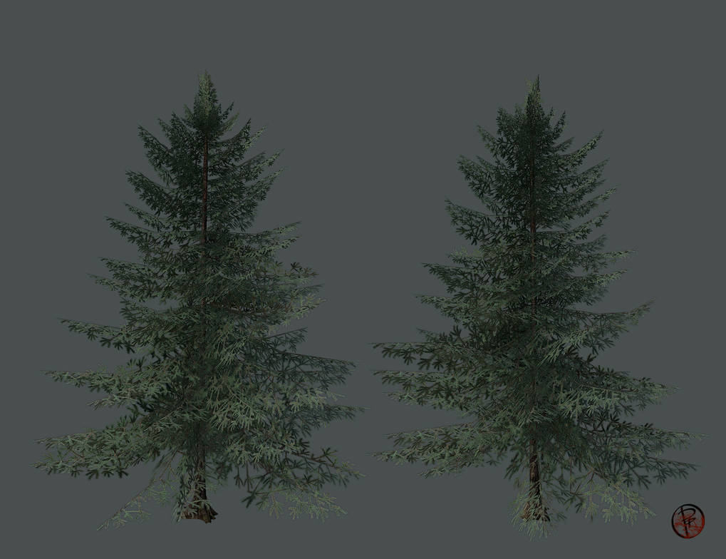 low-poly Spruce v.2