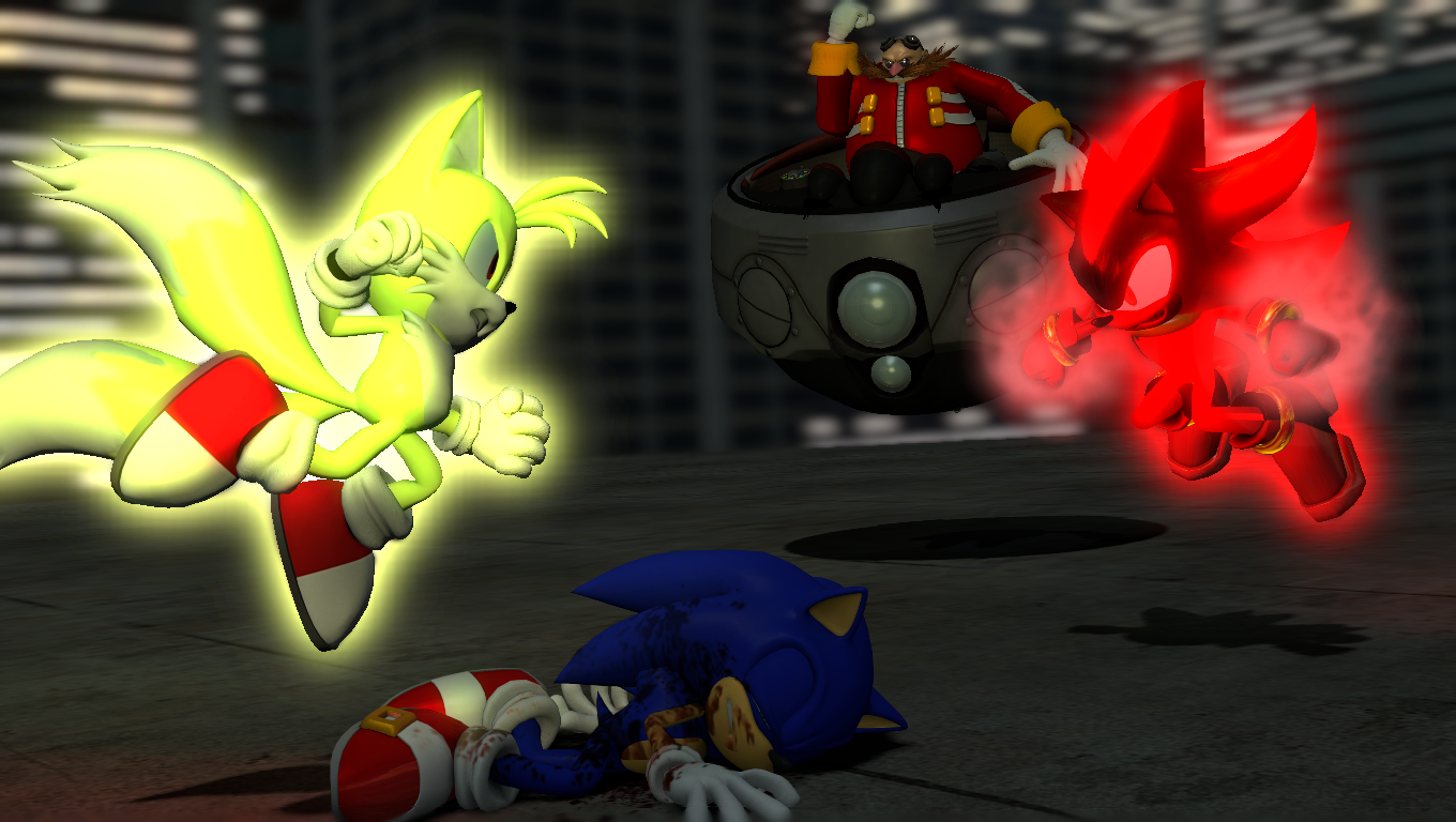 Super Tails vs. Super Chaos Shadow by Nictrain123 on DeviantArt