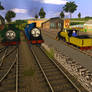 Trial Run of the Yellow Engine - ''Jock''