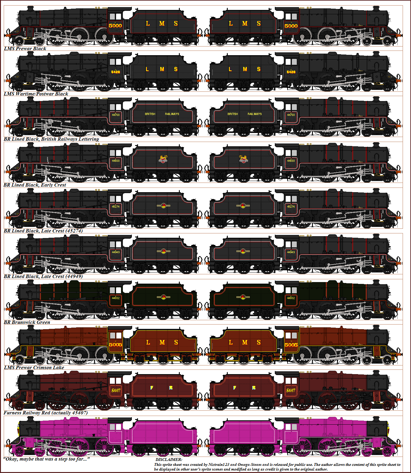 LMS Stanier Class 5MT Black 5 4 6 0 Engine Sprite By Nictrain123 On lms-stanier-class-5mt-black-5-4-6-0-engine-sprite-by-nictrain123-on