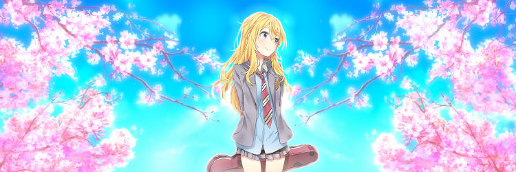 your lie in april banner concept
