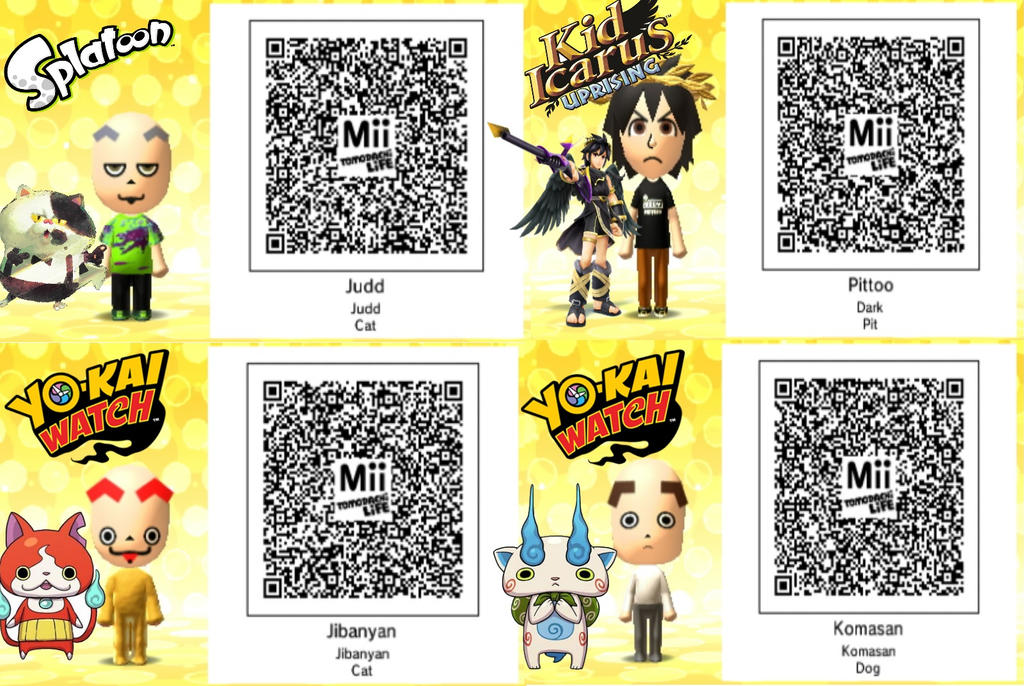 More Mii QR Codes! by NessxLucas2 on DeviantArt