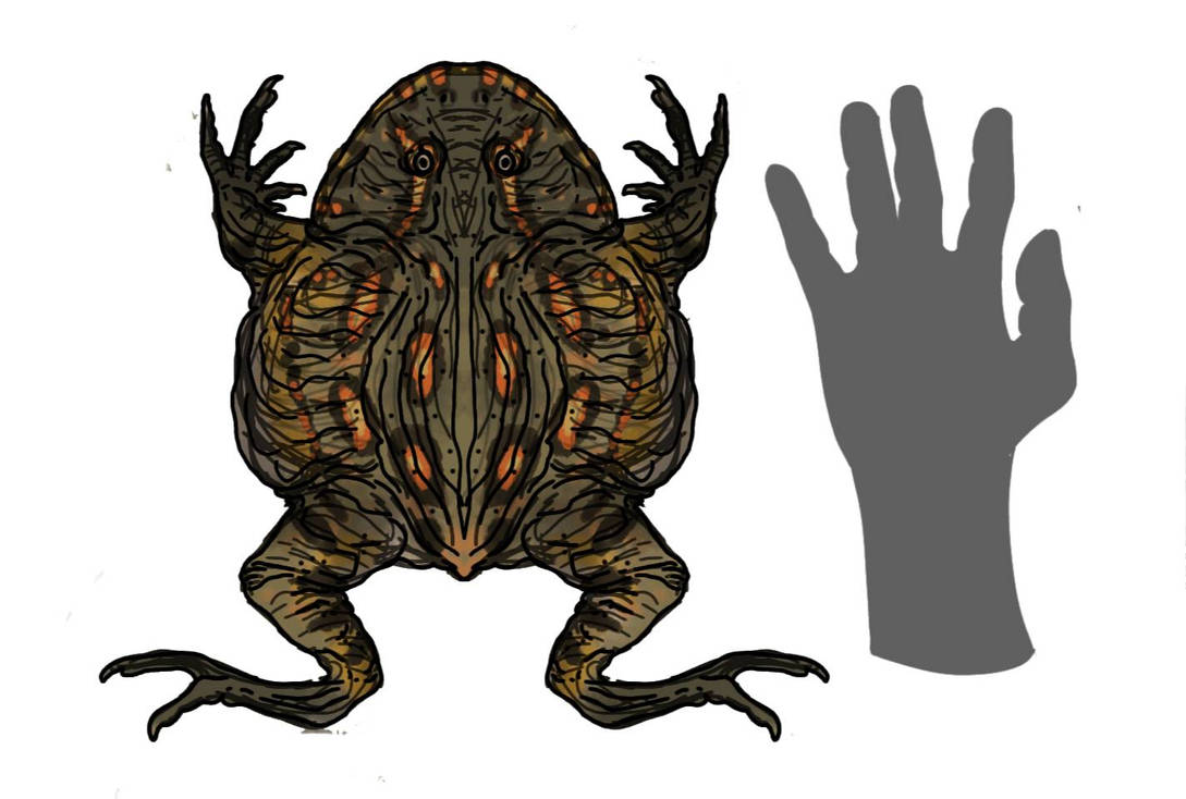 Beelzebufo Ampinga compared to a human hand by Gepatr0saurus on DeviantArt