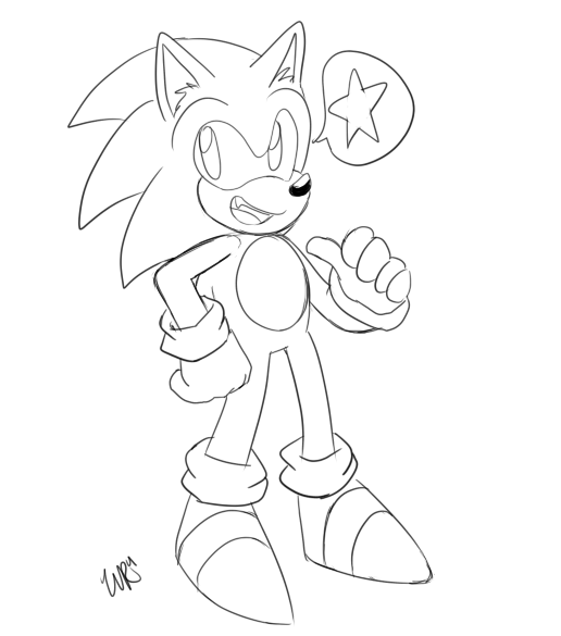 Classic Sonic Doodle