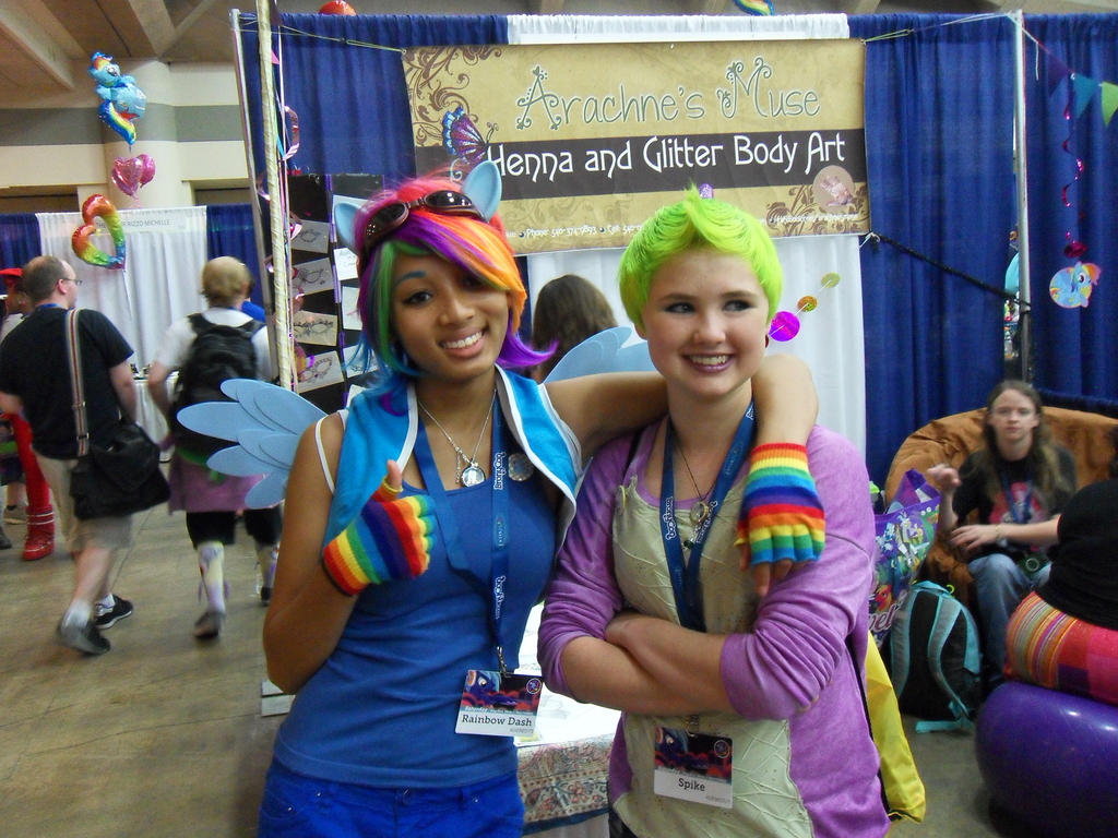 Rainbow Dash and Spike [BronyCon2014]