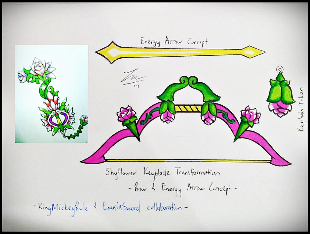 Shyflower Bow and Arrow - Keyblade Transformation by ExusiaSword on ...