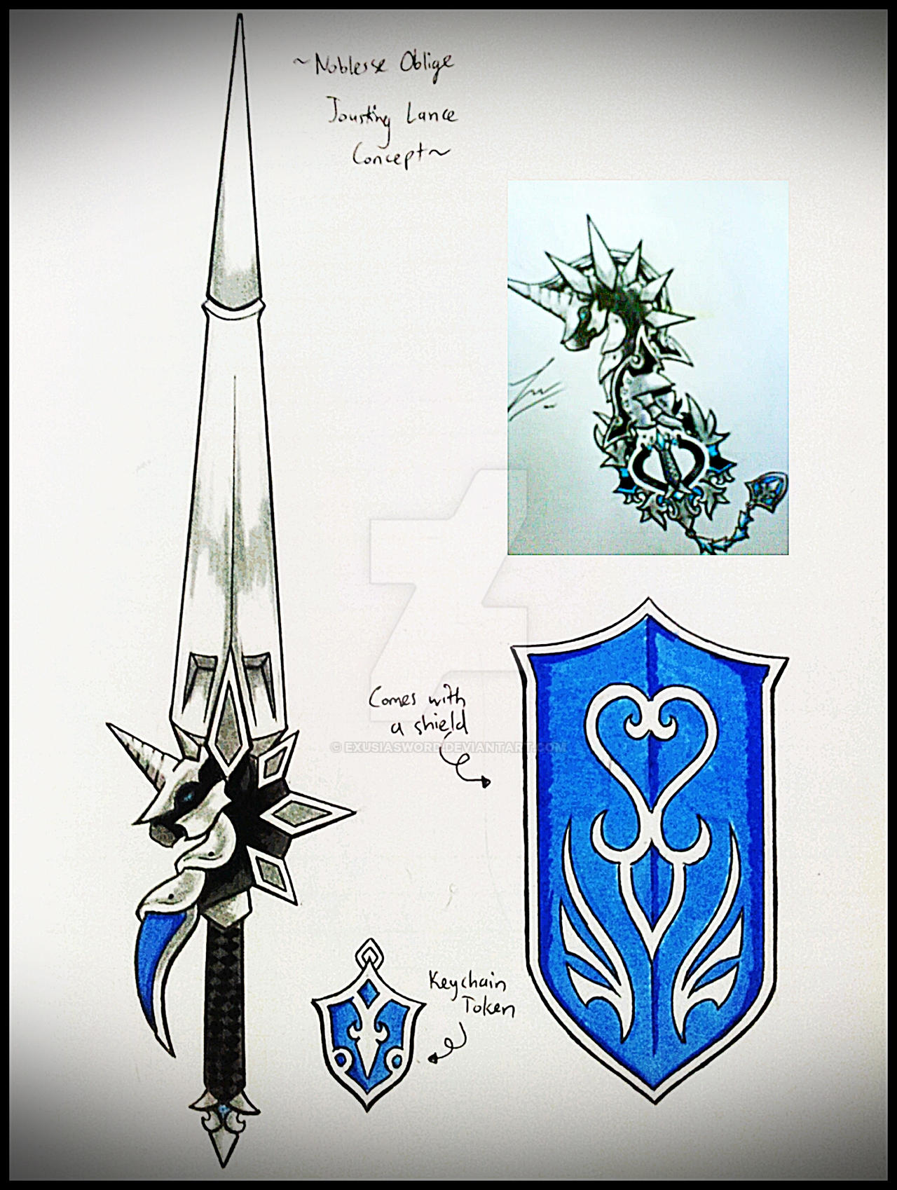 Noblesse Oblige Lance Keyblade Transformation by ExusiaSword on DeviantArt