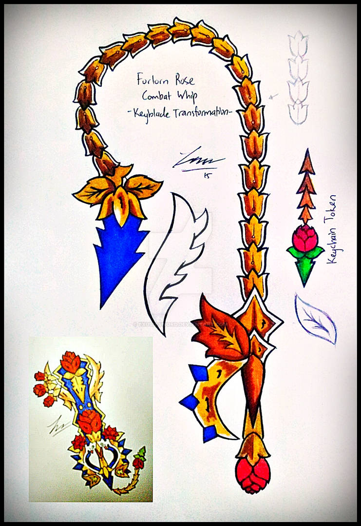 Forlorn Rose Whip - Keyblade Transformation by ExusiaSword on DeviantArt