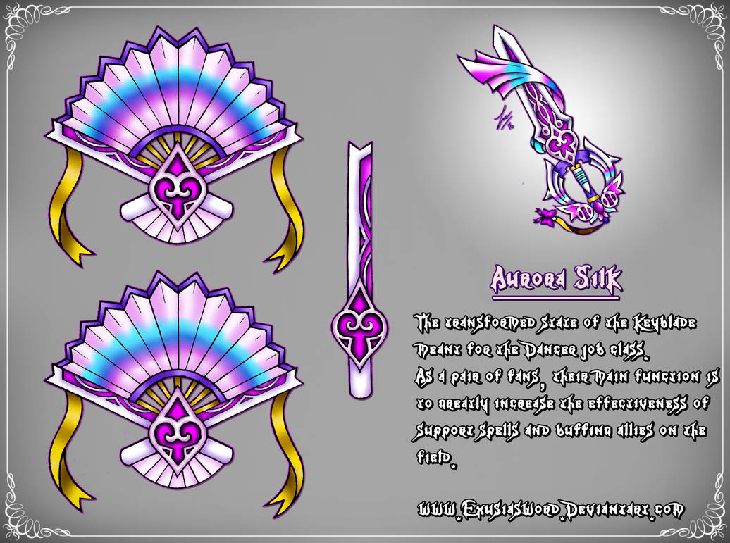 Aurora Silk Keyblade Transformation (2017) by ExusiaSword on DeviantArt