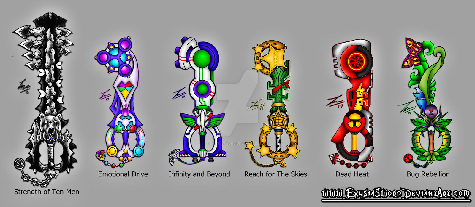 Pixar Keyframes Pixar Keyblades Compilation by ExusiaSword on DeviantArt