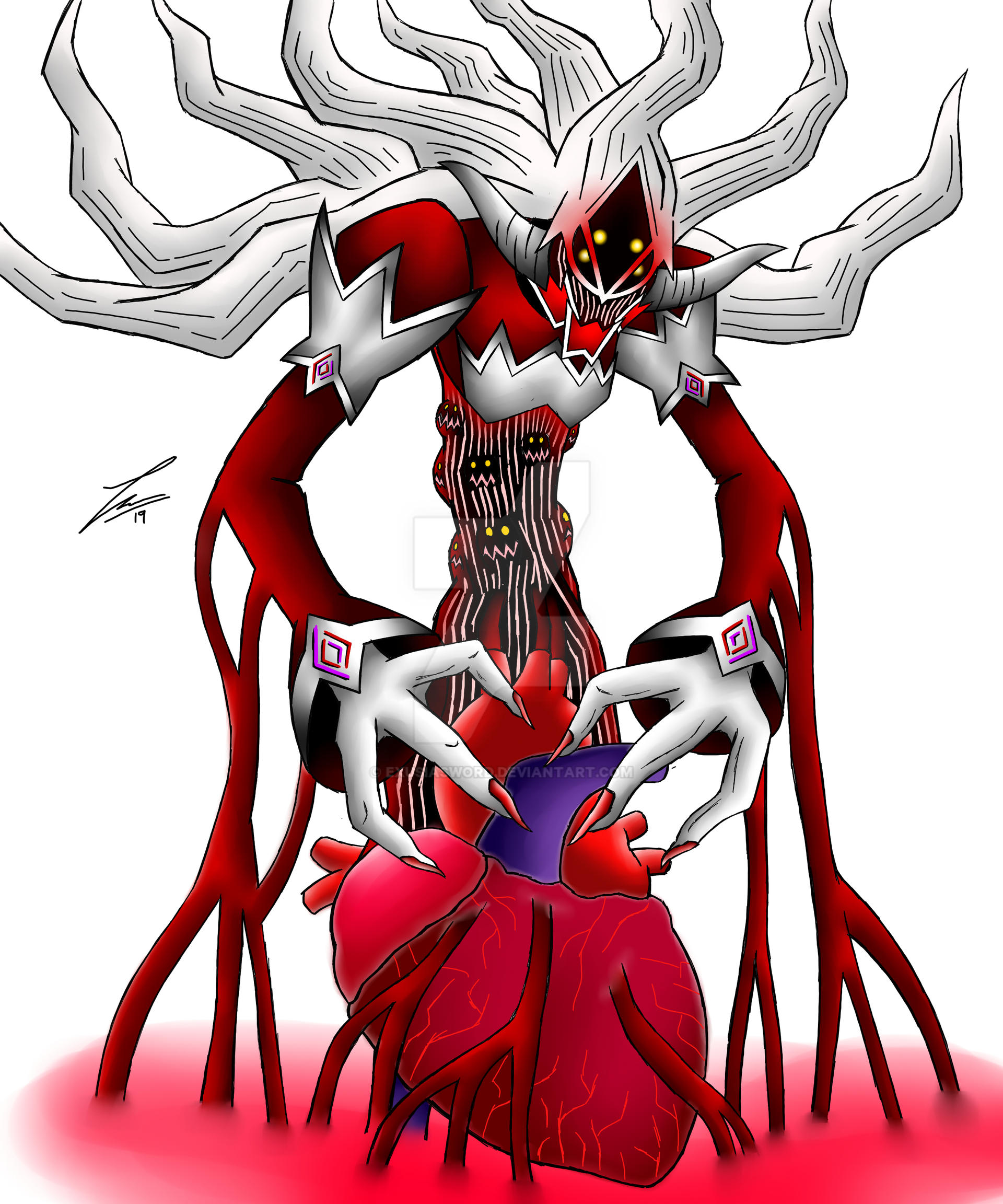 Heartless Behemoth Harrowing Heart - Boss Heartless Concept by ExusiaSword on DeviantArt