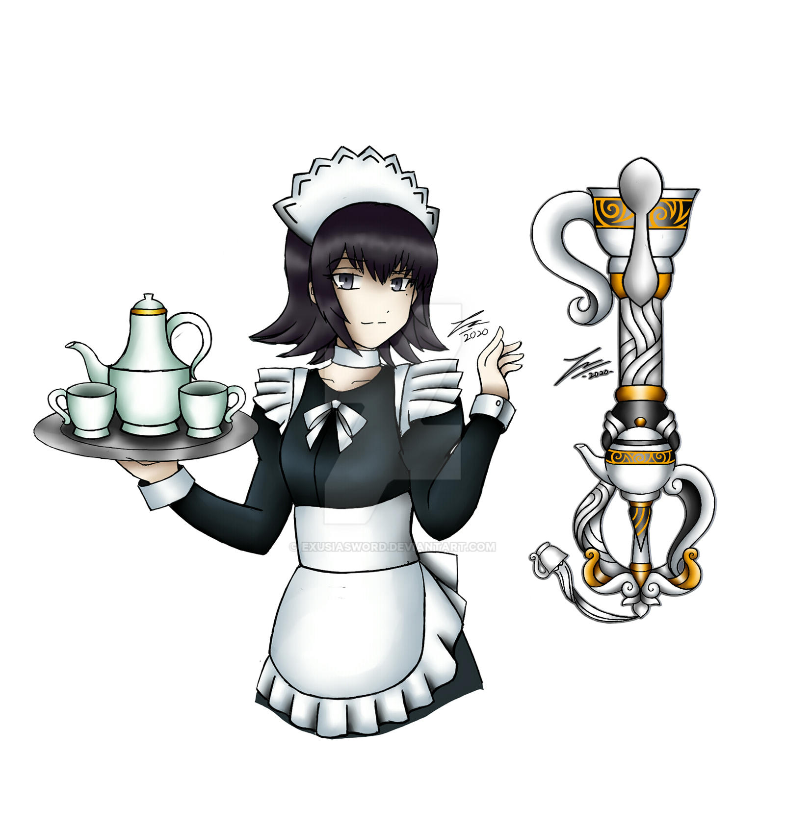 A random maid? *scrapped OC by ExusiaSword on DeviantArt