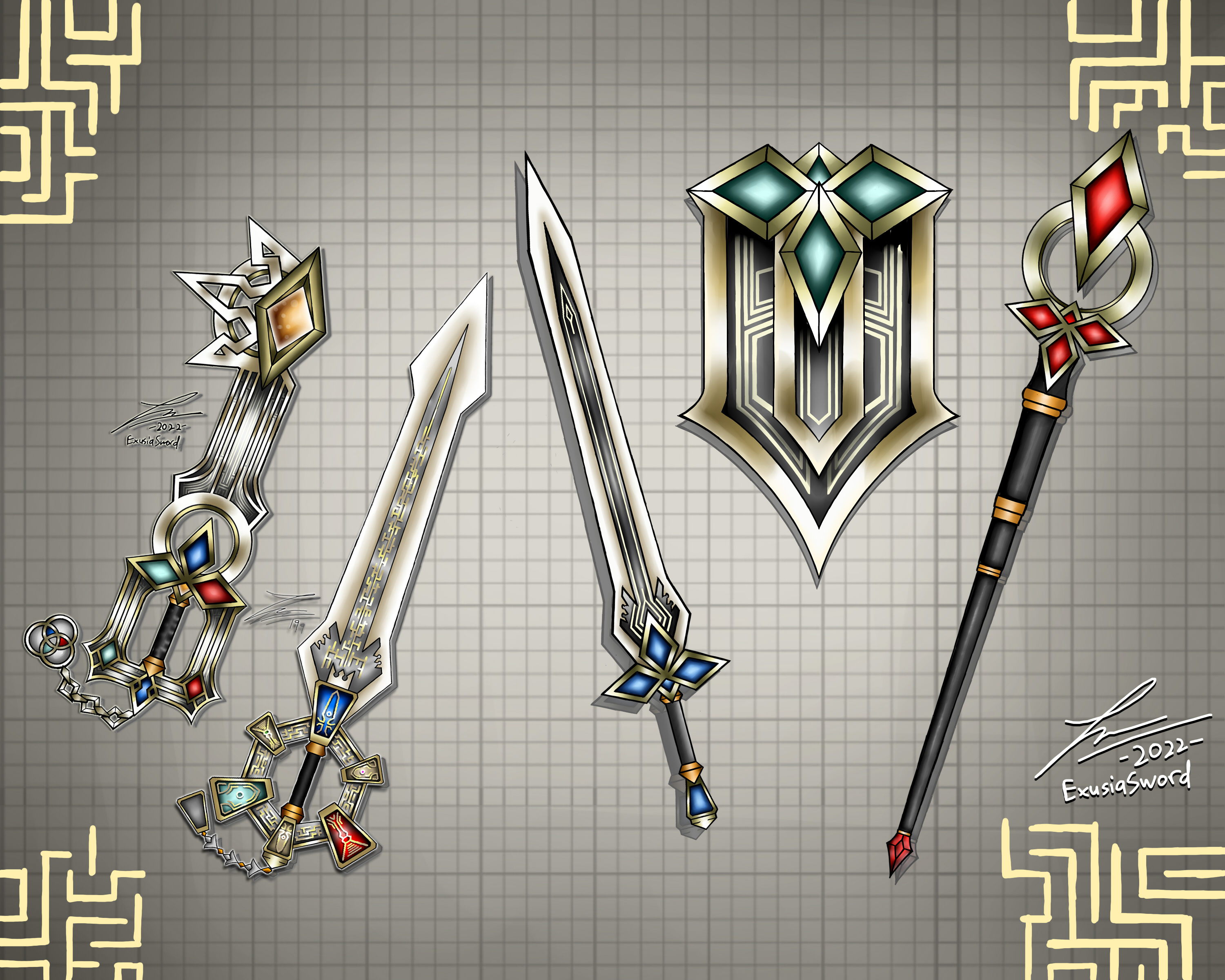 Custom Keyblade Forms Trial For Three - Keyblade Formchange by ExusiaSword on DeviantArt