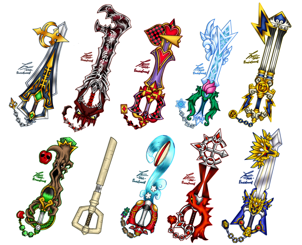 December 2023 Keyblades by ExusiaSword on DeviantArt