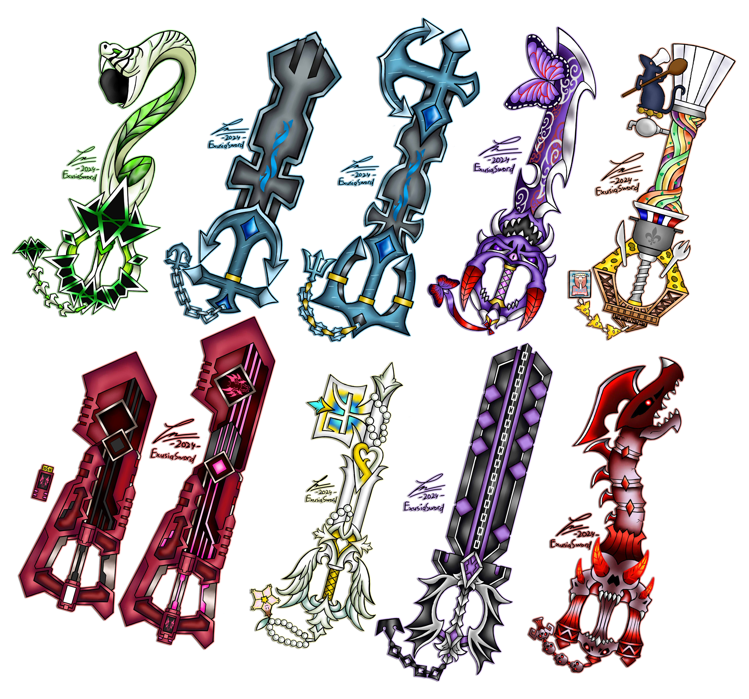 Animal Keyblade April Keyblades 2024 by ExusiaSword on DeviantArt