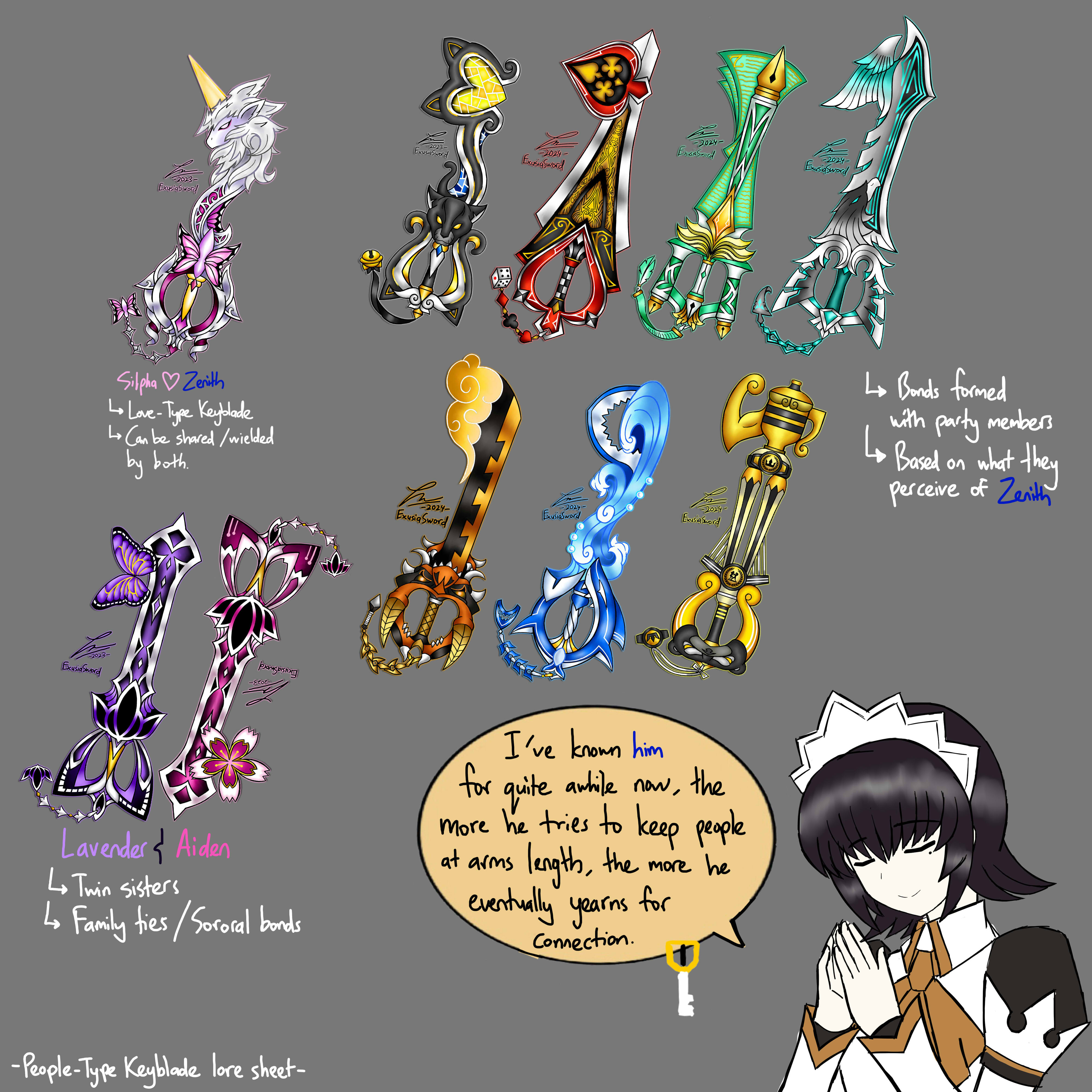Key Blade Type People-type Keyblade by ExusiaSword on DeviantArt