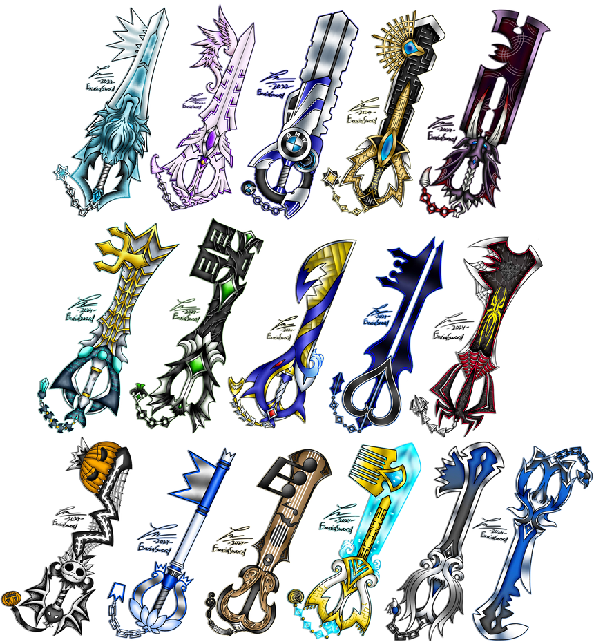 2006 REMAKE Keyblades by ExusiaSword on DeviantArt