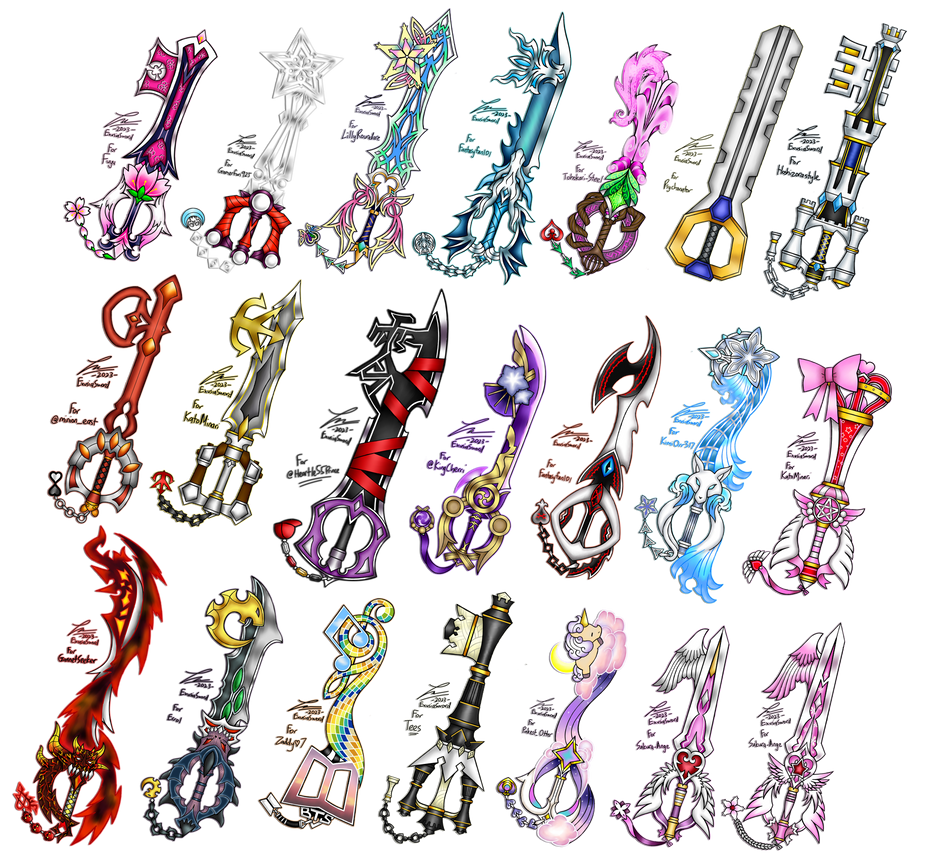 Twd Keyblade Custom 2023 Keyblade Commissions by ExusiaSword on DeviantArt