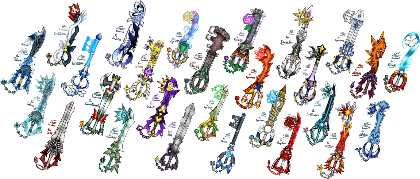 Keyblade Key Commissioned Keyblades 2025 by ExusiaSword on DeviantArt