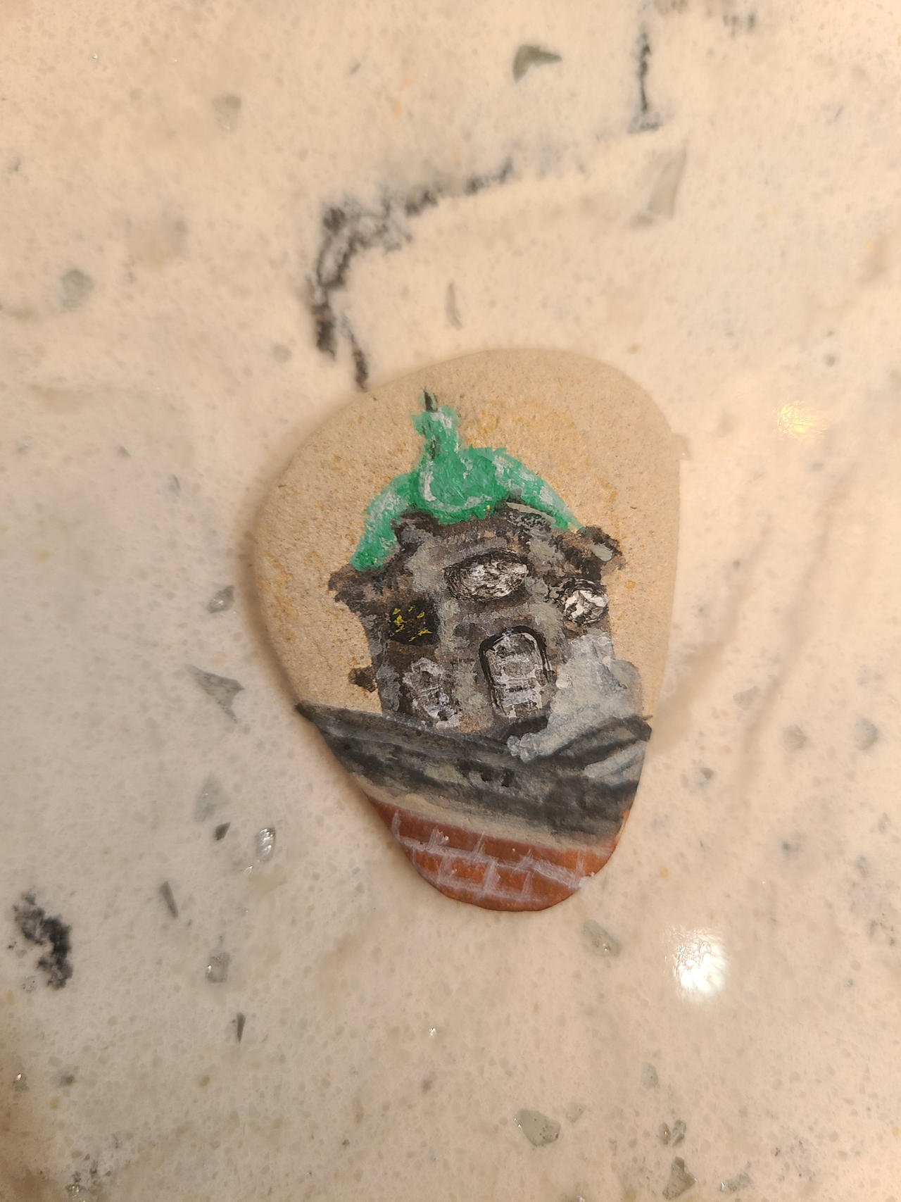 Castle Painted Rocks Dublin Castle Rock Painting by CreatureArtistNmore on DeviantArt
