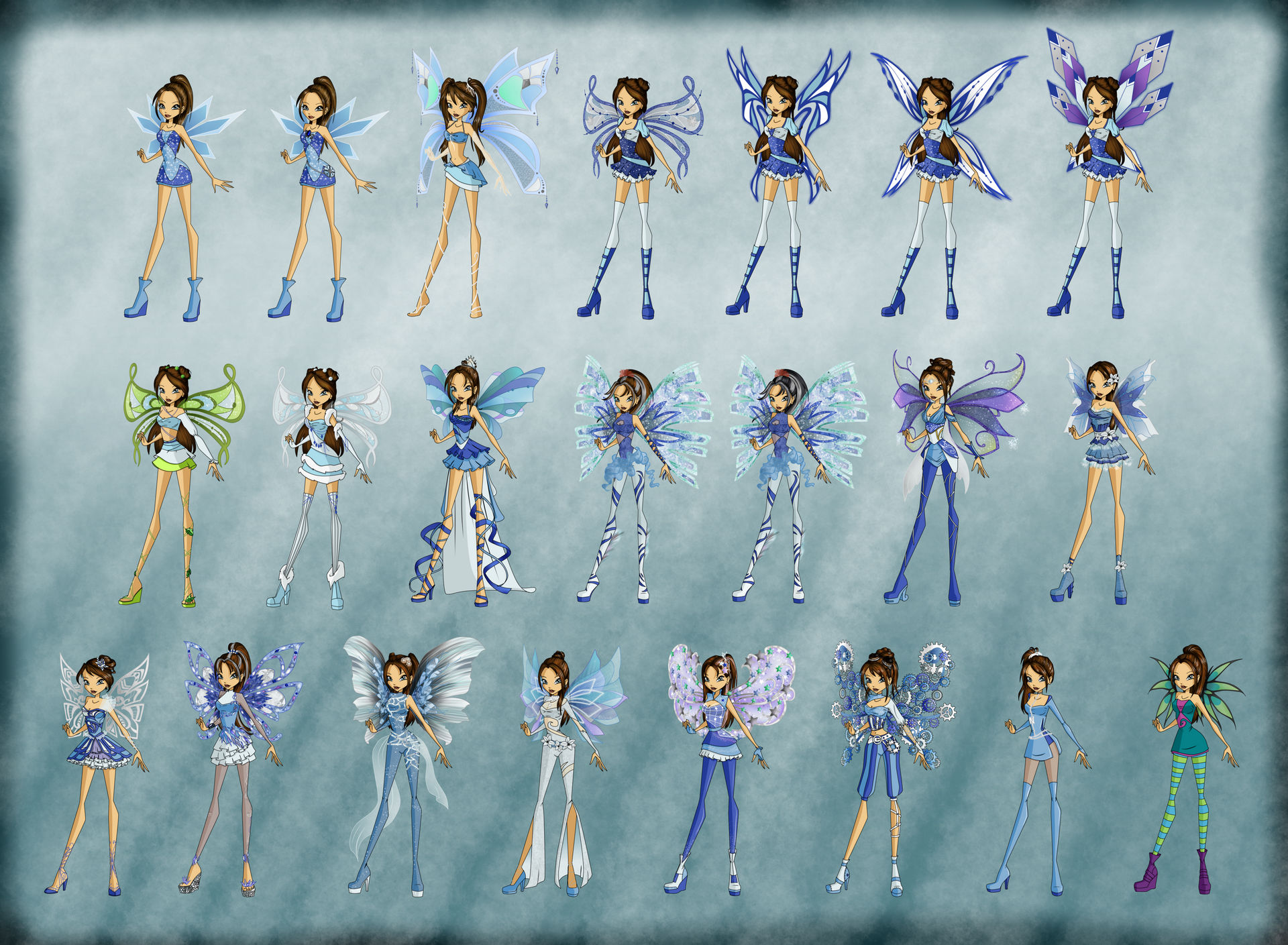 Winx Transformation Winx OC - Nina - All Transformations by Belynnah on DeviantArt