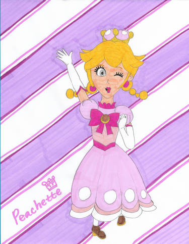 Peach jumps and peeks her panties by buena17valle on DeviantArt